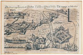 128-Sevření Krempenu a Glückstadtu, které bylo provedeno jeho excelencí, panem generálem Tillym v červenci 1628.