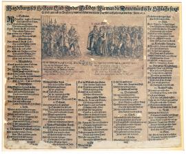 140-A Magdeburg wedding song, sung to the tune of “the Danish battle“. It was first printed in Augsburg, and here it was disseminated by Papists in 1631.  
