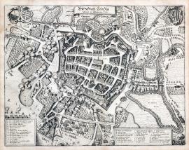 251-The city of Leipzig under the siege of 1637.