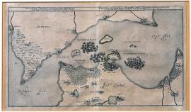 276-Eigentliche Delineation des Brumpten Passes Ors Sund in Denemarkh sampt der königl. Schwedischen Denischen und Holändischen Flota A. 1644.