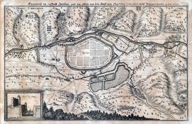 293-Půdorys města Cvikova, které bylo císařskými a kurfiřtsko-saskými vojsky obléháno. 19. června 1641.
