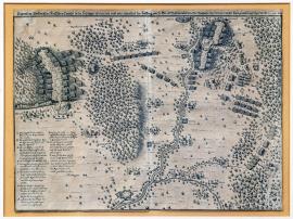 307-Eigentliche Abbildung des Hessischen Einfalls in der Lothringer Quartier und wie ritterlich die Lottring. von H. Grafen von Nassau neben dem Obersten Mandelsloh secundiert, dass der Feind gänzlich geschlagen worden, den 10. April 1642.