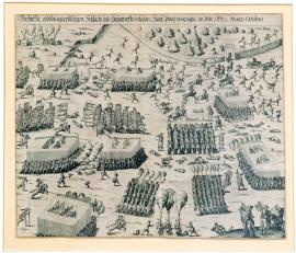 32-A true picture of the bloody battle and the main clash that took place close to the city of Prague in October 1620. 