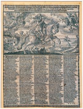 542-Radostiplný postilion z Münsteru, přinášející nejvyšší, nevyslovitelnou milost nejvznešenějšími potentáty celého křesťanství tamtéž 24. a 25. října 1648 ratifikovaný, podepsaný a s velkou radostí veřejně oznámený, vysoce cenný, milý mír.
