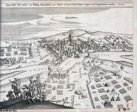 553-Eigentliche Delineation der Festung Rheinfelden, wie dieselbe von den Schwedischen belägert und eingenommen worden. 1634.