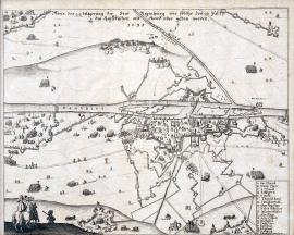 554-Abris der belägerung der Statt Regenspurg wie solche den 16. Juli den Keyserischen mit Accord über geben worden 1634.