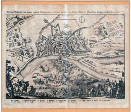61-Wahre Darstellung der festen Stadt Montauban, wie diese durch die königliche Majestät von Frankreich belagert wurde. Anno 1621.