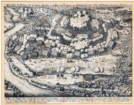 78-Wahre Darstellung des berühmten Zusammenstoßes, zu dem es zwischen dem Markgrafen von Durlach und dem General Tilly bei Wimpfen, im Jahre 1622, am 7. Mai, kam.