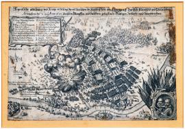 79-Actual depiction and short report of a bloody battle and the main clash of imperial forces on one side and Margrave of Durlach, Mansfeld and Palatine armies on the other side, which occurred between Wimpfen and Hailbron on 26 April/6 May 1622.